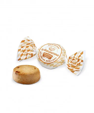 Mantecado Bolero de Avellana sin azúcar - La Antequerana