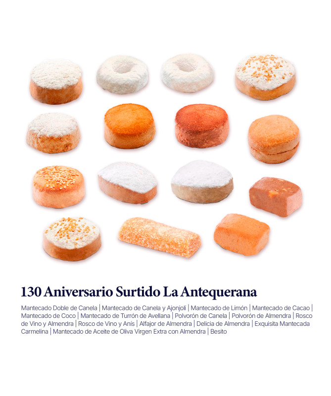 Caja Metálica 130 Aniversario Surtido La Antequerana | 1,5 Kg